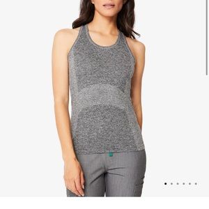 Figs Graphite Salta Racerback Underscrub Top